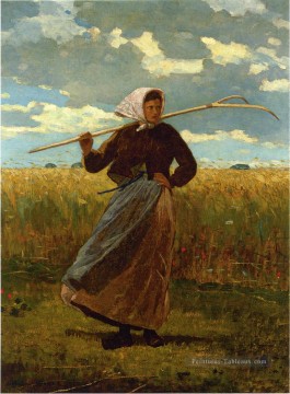 Le retour du glaner réalisme peintre Winslow Homer Peinture à l'huile